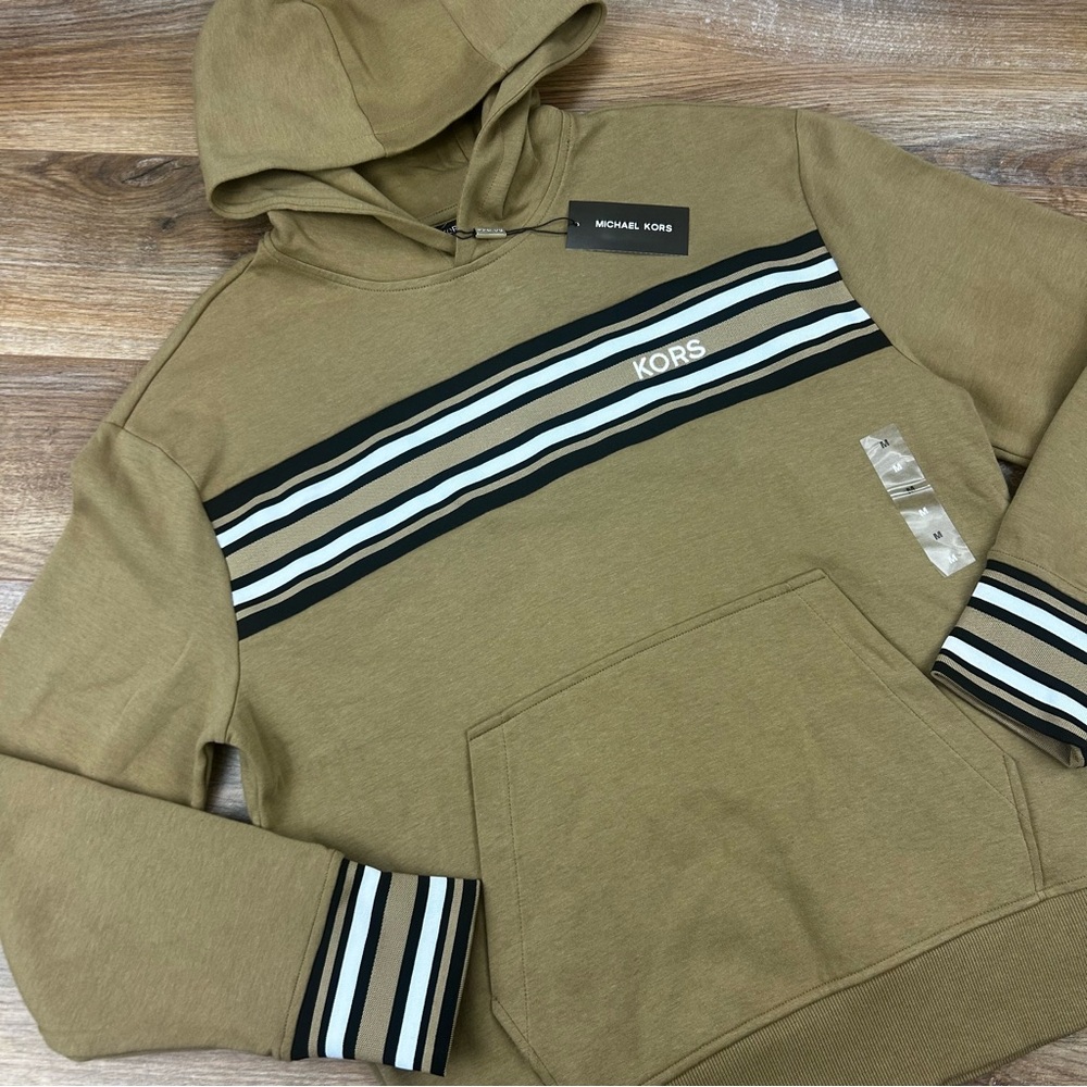 $148 MICHAEL KORS Pullover Hoodie Mens Medium NWT